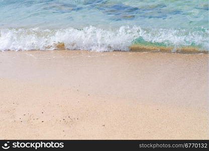 sea wave and beach sand