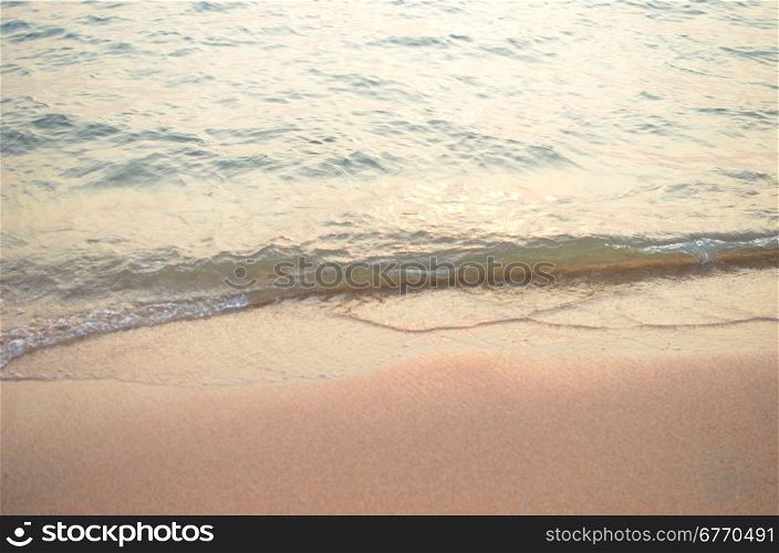 sea wave and sand