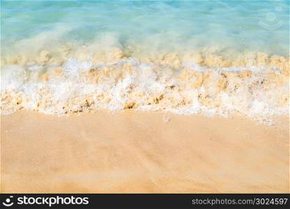 Sea wave in Tropical white sand beach
