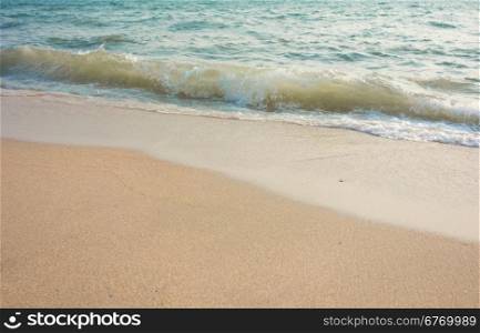 sea wave on beach sand