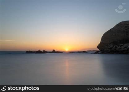 Seacsape Sunset long exposure in Conil de la Frontera