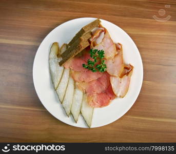 Seafood arrangement.salmon,halibut . close up