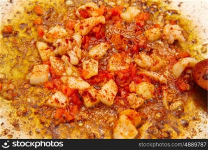 seafood paella from spain recipe fry ingredients preparation