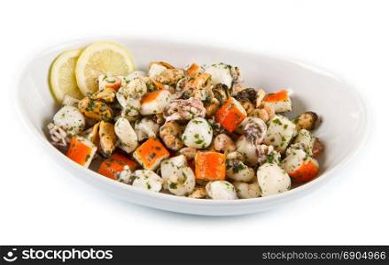 Seafood Salad with parsley