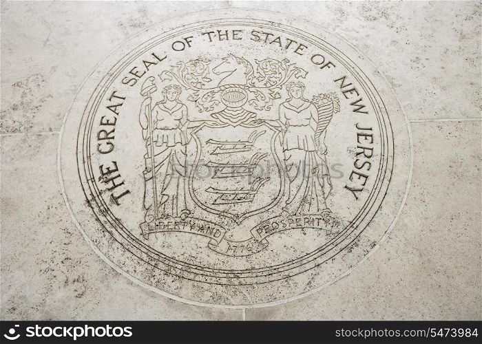 Seal of New Jersey in Fort Bonifacio; Manila; Philippines