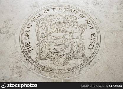 Seal of New Jersey in Fort Bonifacio; Manila; Philippines