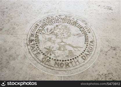 Seal of North Dakota in Fort Bonifacio; Manila; Philippines
