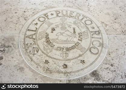 Seal of Puerto Rico in Fort Bonifacio; Manila; Philippines