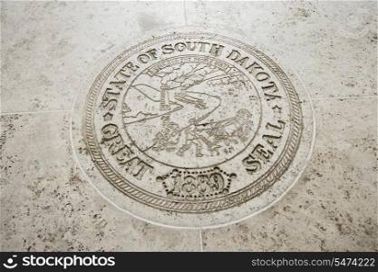 Seal of South Dakota in Fort Bonifacio; Manila; Philippines