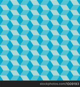 seamless, 3d background of blue cubes vector illustration. 3d background of blue cubes vector illustration