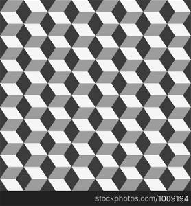 seamless, 3d background of gray cubes vector illustration. 3d background of gray cubes vector illustration