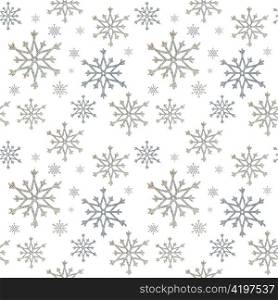 seamless a background from snowflakes on the white