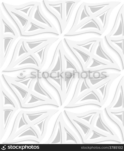 Seamless abstract background. Curly rhombuses with cut out of paper effect and some layering with realistic shadow.&#xA;