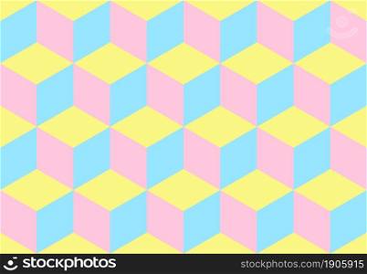 Seamless abstract background from colored geometric shapes. Pattern in flat style. Vector illustration