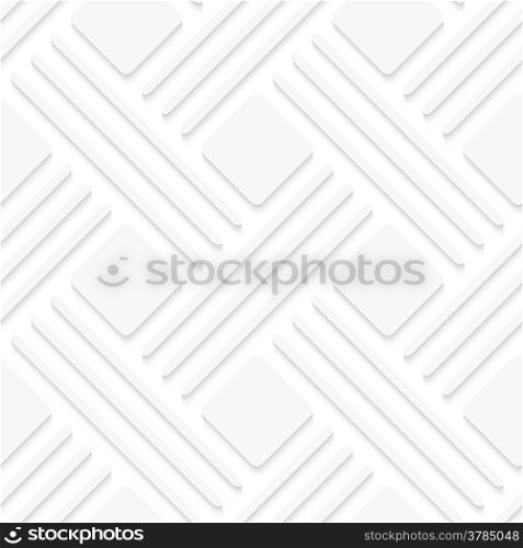 Seamless abstract background. White lines with cut out of paper effect and realistic shadow on gray.&#xA;&#xA;
