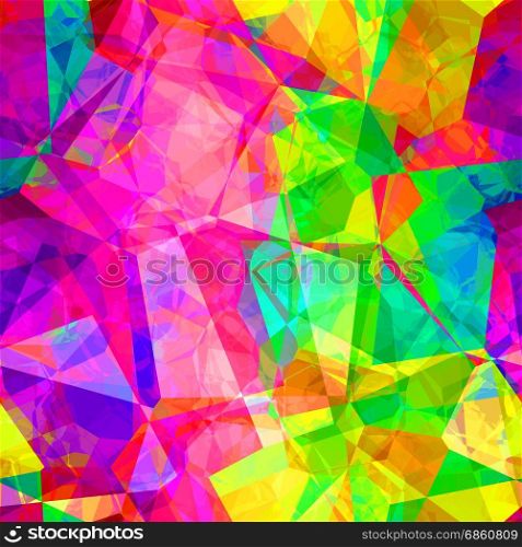 Seamless Artistic Polygon Painting Abstract Background Art. Seamless Artistic Painting