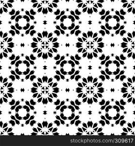 Seamless Astroniras decorative pattern in a black - white colors