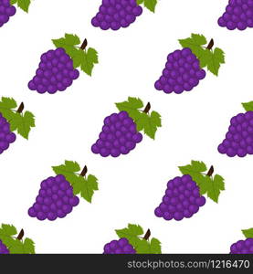 Seamless background, grapes on a white background. Wallpapers with a picture of fruit. Seamless background, grapes on a white background.