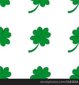 Seamless background, Irish clover for St. patrick day. Seamless background, Irish clover