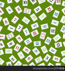 Seamless background with rummy pieces