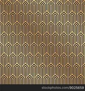 Seamless black and gold Art Deco pattern background. Art Deco background