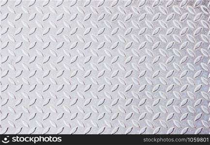 Seamless convex mild steel patterns texture silver gray diamond plated iron metal sheet background
