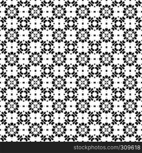 Seamless decorative pattern in a black - white colors