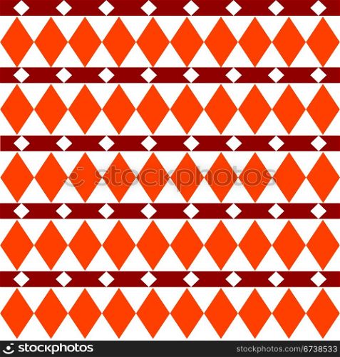 Seamless diamond and trot pattern over gradient pattern