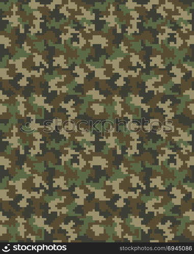 Seamless digital camouflage pattern