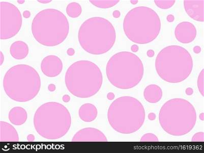 Seamless dots pattern pink background, Round Circle White Pink texture design graphic modern digital abstract pink background 