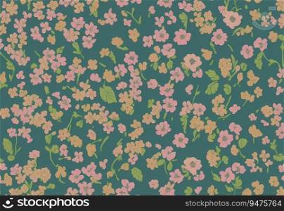 Seamless floral pattern. Design for wallpaper, wrapping paper, background, fabric.