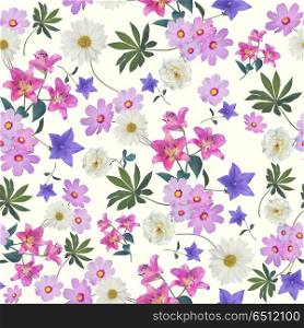 seamless floral pattern . Endless texture for your design.. seamless floral pattern