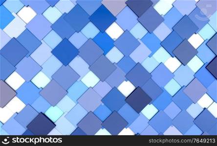 Seamless geometric background from quadrangles texture. 3d render illustration.. Seamless geometric background from quadrangles texture.