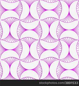 Seamless geometric background. Pattern with realistic shadow and cut out of paper effect.3D purple striped pin will .
