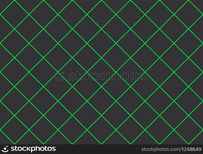 Seamless geometric pattern design illustration. Background texture. In black and green colors.