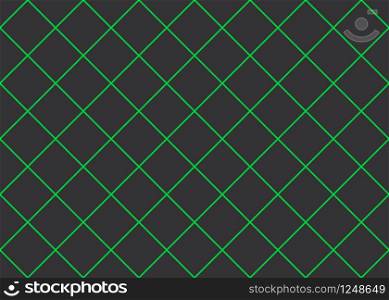 Seamless geometric pattern design illustration. Background texture. In black and green colors.