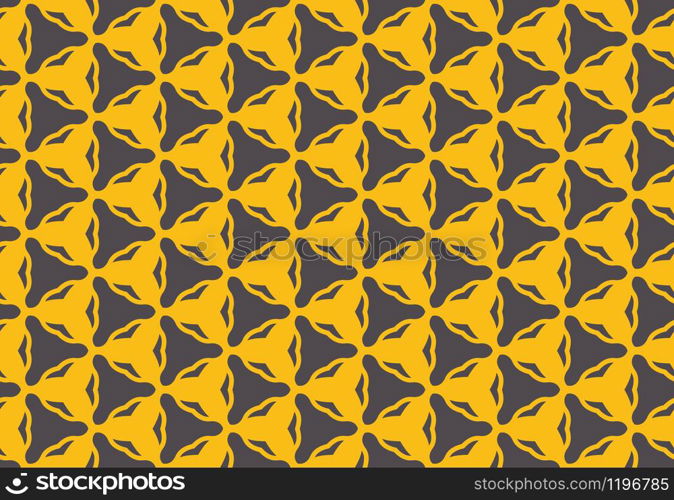 Seamless geometric pattern design illustration. Background texture. In black and yellow colors.