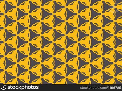 Seamless geometric pattern design illustration. Background texture. In black and yellow colors.