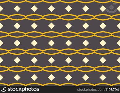 Seamless geometric pattern design illustration. Background texture. In black and yellow colors.