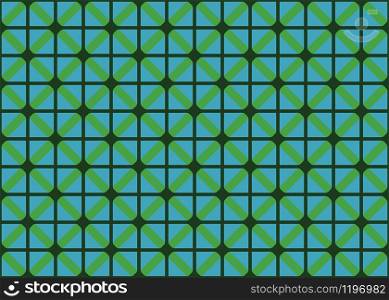 Seamless geometric pattern design illustration. Background texture. In blue and green colors.