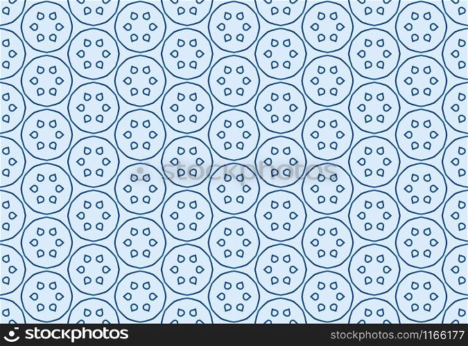 Seamless geometric pattern design illustration. Background texture. In blue colors.