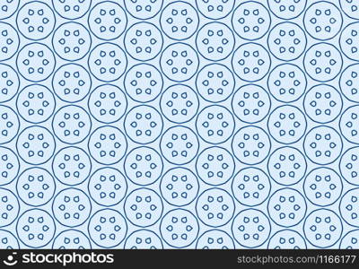 Seamless geometric pattern design illustration. Background texture. In blue colors.