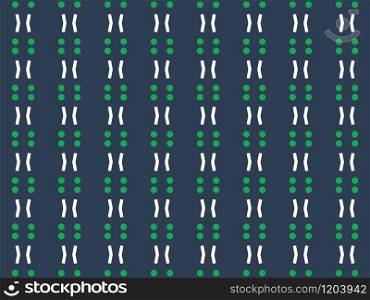 Seamless geometric pattern design illustration. Background texture. In blue, green and white colors.