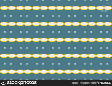 Seamless geometric pattern design illustration. Background texture. In blue, yellow and white colors.