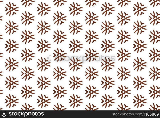 Seamless geometric pattern design illustration. Background texture. In brown and white colors.