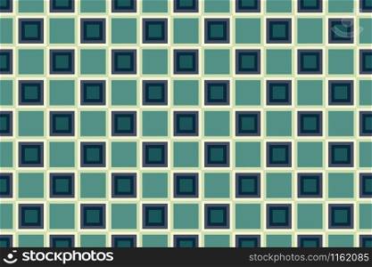 Seamless geometric pattern design illustration. Background texture. In green and blue colors.