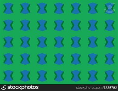 Seamless geometric pattern design illustration. Background texture. In green and blue colors.