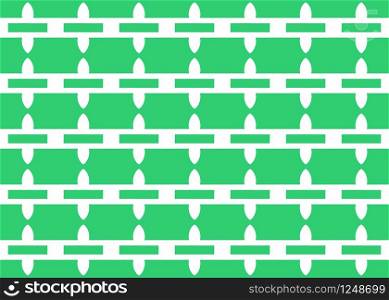 Seamless geometric pattern design illustration. Background texture. In green and white colors.