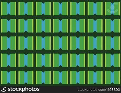 Seamless geometric pattern design illustration. Background texture. In green, blue and yellow colors.