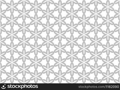 Seamless geometric pattern design illustration. Background texture. In grey and white colors.